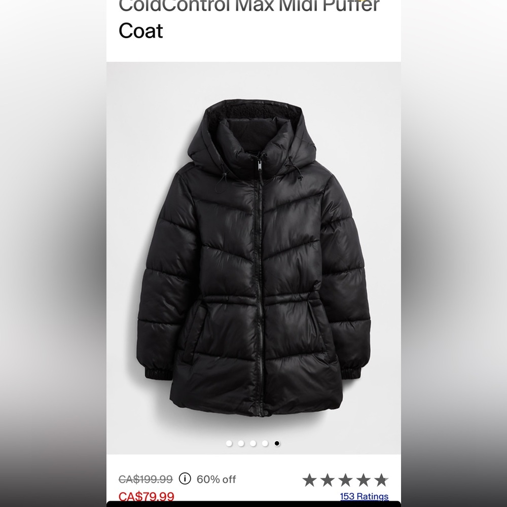 GAP Black Puffer jacket
